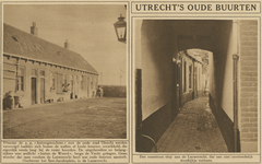 870405 Collage van 2 foto's betreffende de Lauwerecht e.o. te Utrecht. Links een gezicht op het Jacobsplein en rechts ...